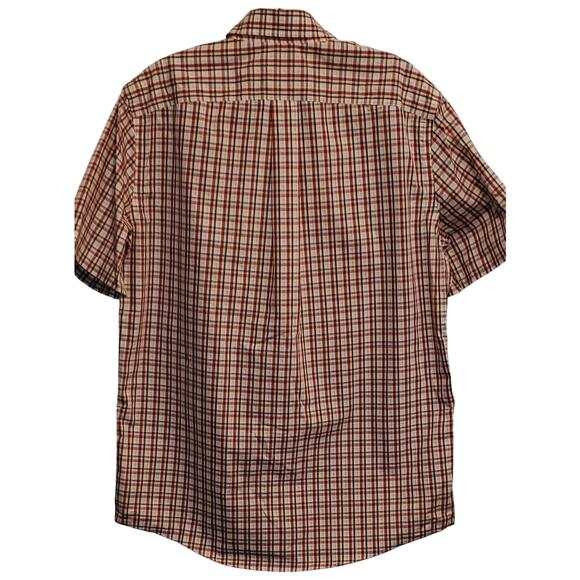 Eddie Bauer Men's Plaid Short Sleeve Button Down Shirt Size Medium - Picture 2 of 8
